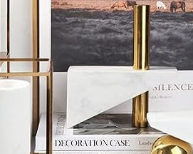 Modern Marble Metal Desktop Decoration