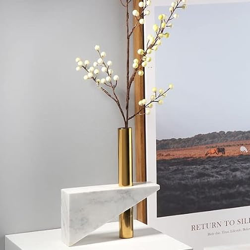 Modern Marble Metal Desktop Decoration