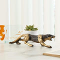 Vintage Brass Jaguar Figurine