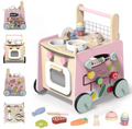 Wooden Baby Walker 4-in-1 with Push Walker Toys