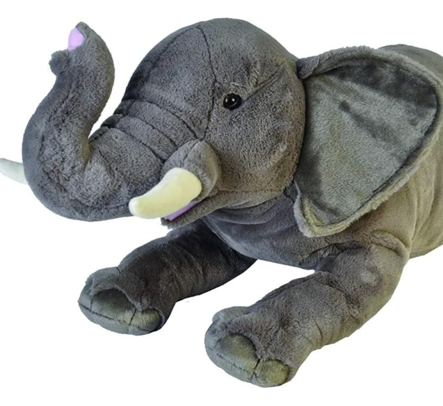 Wild Jumbo Elephant Plush, Giant Stuffed Animal