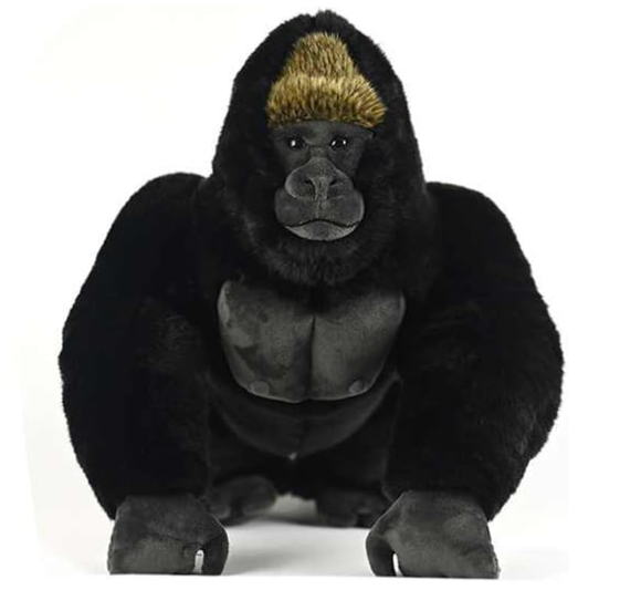 Toy Galaxy Silverback Gorilla Stuffed Animal Plush Toy