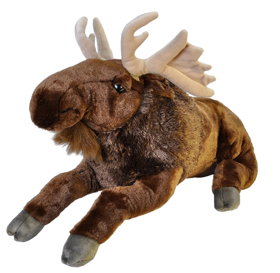 Toy Galaxy Wild Jumbo Moose Plush