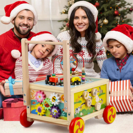 Toy Galaxy Wooden Activity Cube 7-in-1 Montessori Toys